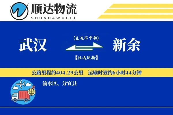 武汉到新余物流公司
