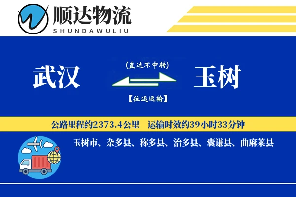 武汉到玉树物流公司