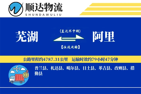 芜湖到阿里物流公司