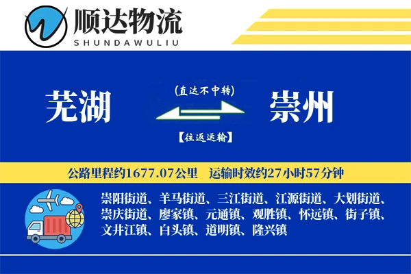 芜湖到崇州物流公司-逆向物流专线「定制化方案」
