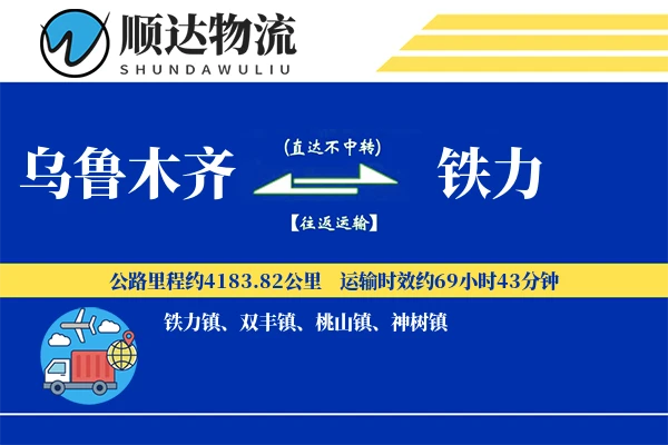 乌鲁木齐到铁力物流公司