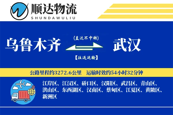 乌鲁木齐到武汉物流公司