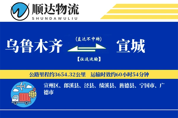 乌鲁木齐到宣城物流公司-电商物流专线「跨区域配送」
