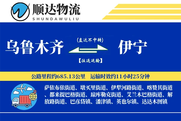 乌鲁木齐到伊宁物流公司-特种货运专线「高效配送」