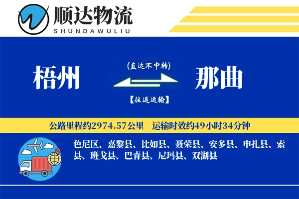 梧州到那曲物流公司-包装物流专线「一站式服务」