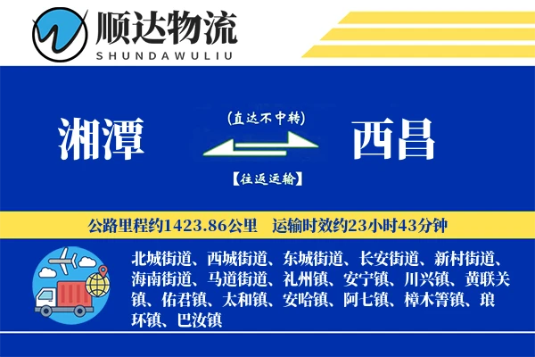 湘潭到西昌物流公司