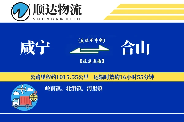 咸宁到合山物流公司