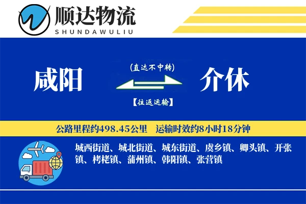 咸阳到介休物流公司-电商物流专线「量大价优」