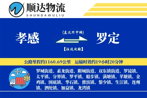 孝感到罗定物流公司