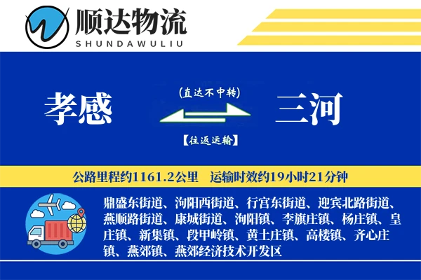 孝感到三河物流公司