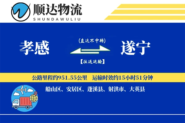 孝感到遂宁物流公司