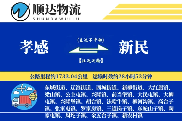 孝感到新民物流公司