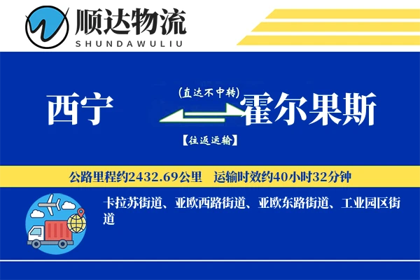 西宁到霍尔果斯物流公司