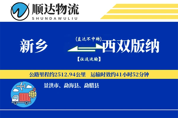 新乡到西双版纳物流公司