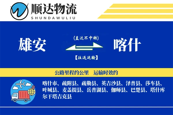 雄安到喀什物流公司-重货运输专线「项目物流」