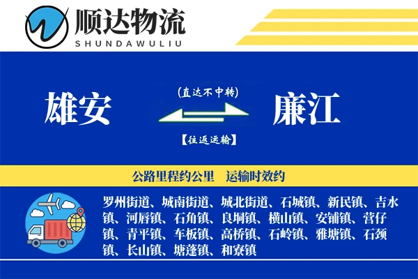 雄安到廉江物流公司