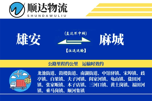 雄安到麻城物流公司