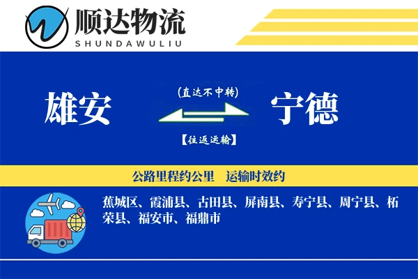雄安到宁德物流公司