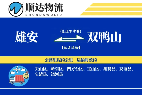 雄安到双鸭山物流公司