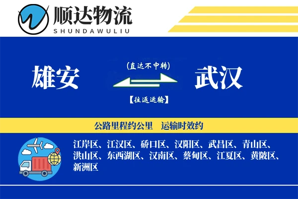 雄安到武汉物流公司