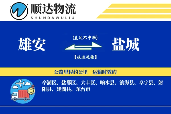 雄安到盐城物流公司