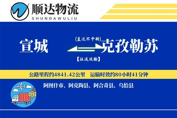 宣城到克孜勒苏物流公司