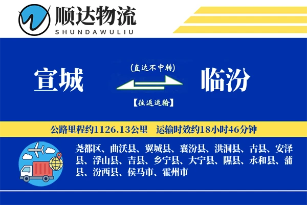 宣城到临汾物流公司
