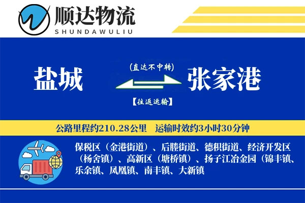 盐城到张家港物流公司