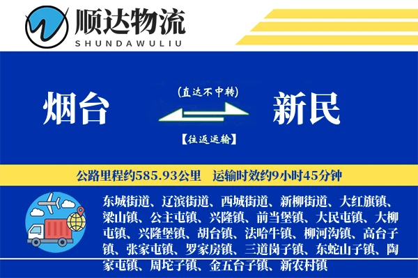 烟台到新民物流公司-包车运输专线「仓储管理」