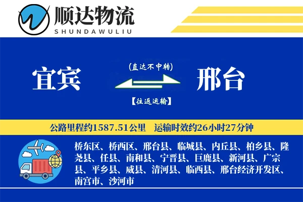 宜宾到邢台物流公司