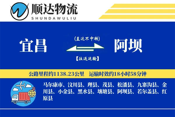 宜昌到阿坝物流公司