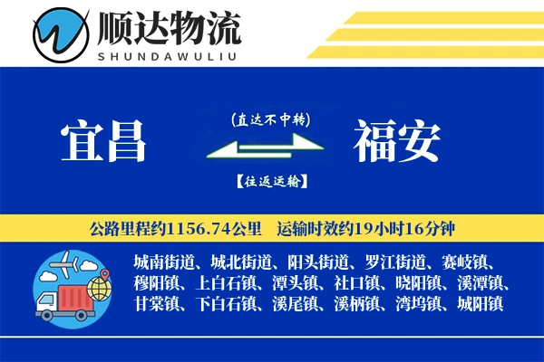 宜昌到福安物流公司