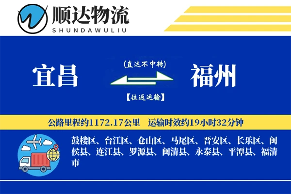 宜昌到福州物流公司