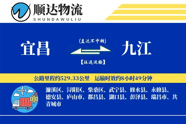 宜昌到九江物流公司-大件物流专线「数据驱动」