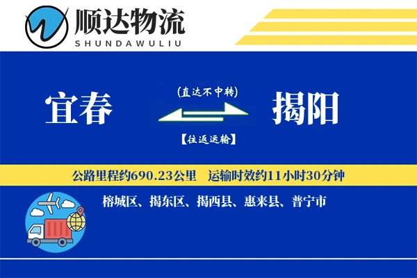 宜春到揭阳物流公司