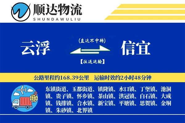 云浮到信宜物流公司