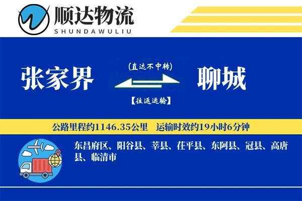 张家界到聊城物流公司