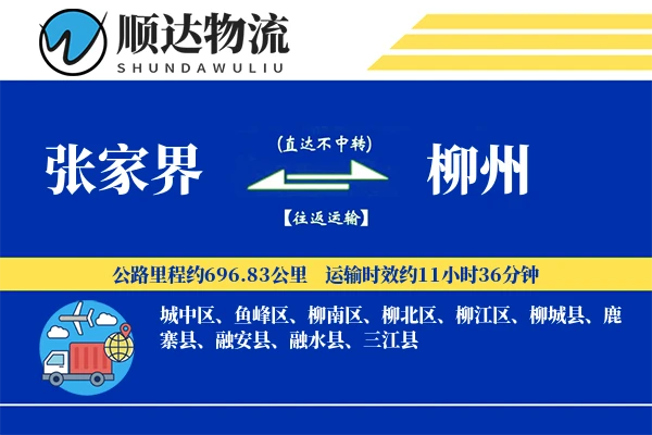 张家界到柳州物流公司