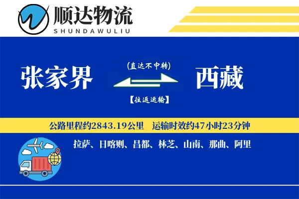 张家界到西藏物流公司