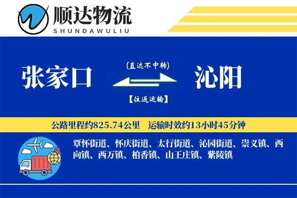 张家口到沁阳物流公司