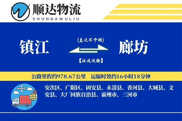 镇江到廊坊物流公司