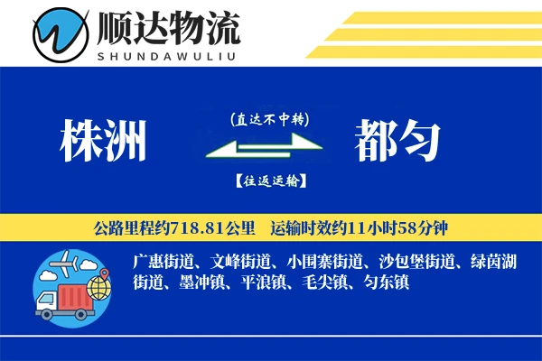 株洲到都匀物流公司
