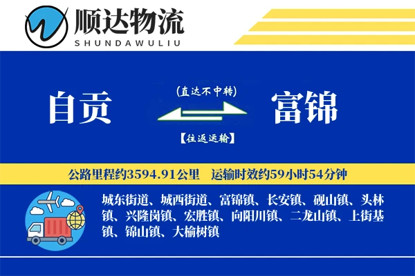 自贡到富锦物流公司-设备货运专线「高效配送」